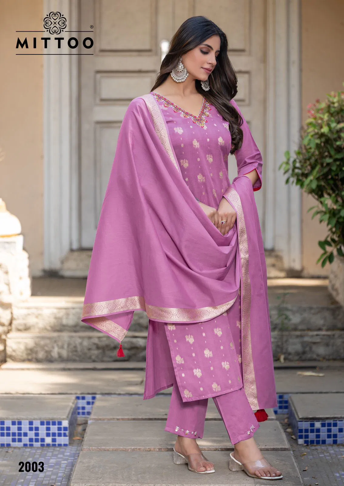 Hansika By Mittoo Cotton Jacquard Kurti With Bottom Dupatta Orders In Delhi